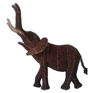 Beads and Wire Elephant